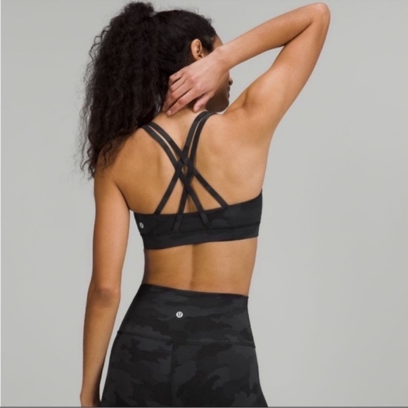 Lululemon black camo energy sports bra size 6 - Picture 2 of 5